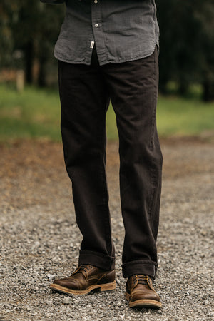 The Barrel Classic Straight Natural Slub - Carob 14oz Selvedge