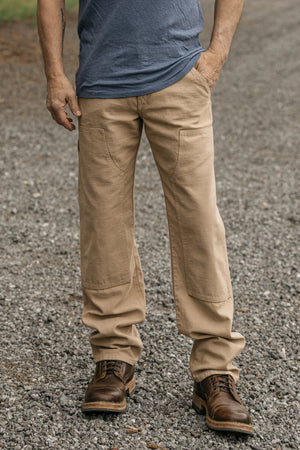 The Double Knee Pants Classic Straight - Sawdust